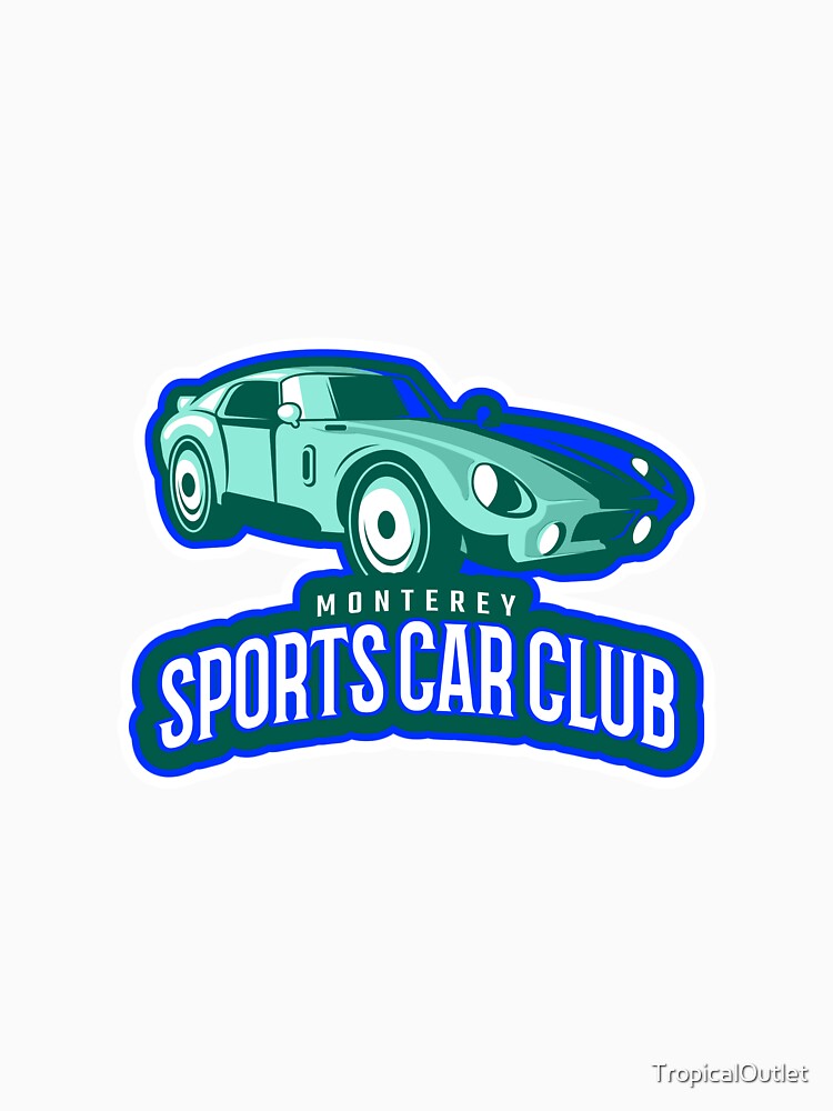 "Monterey Sports Car Club" Tshirt for Sale by TropicalOutlet