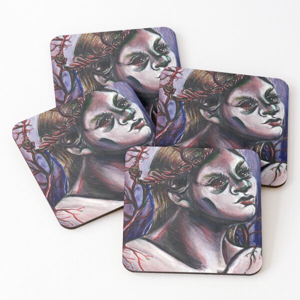 Item preview, Dark Art Horror Watercolor Painting designed and sold by KLoganArt.