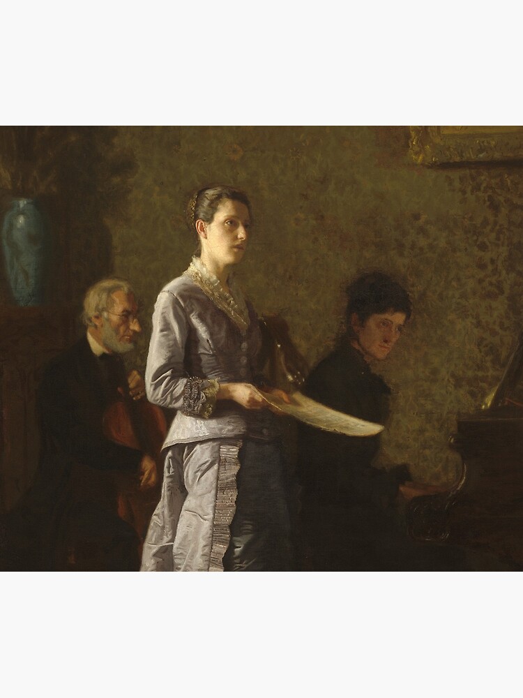 Singing a Pathetic Song Oil Painting by Thomas Eakins by podartist