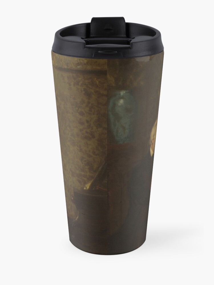 Alternate view of Singing a Pathetic Song Oil Painting by Thomas Eakins Travel Mug