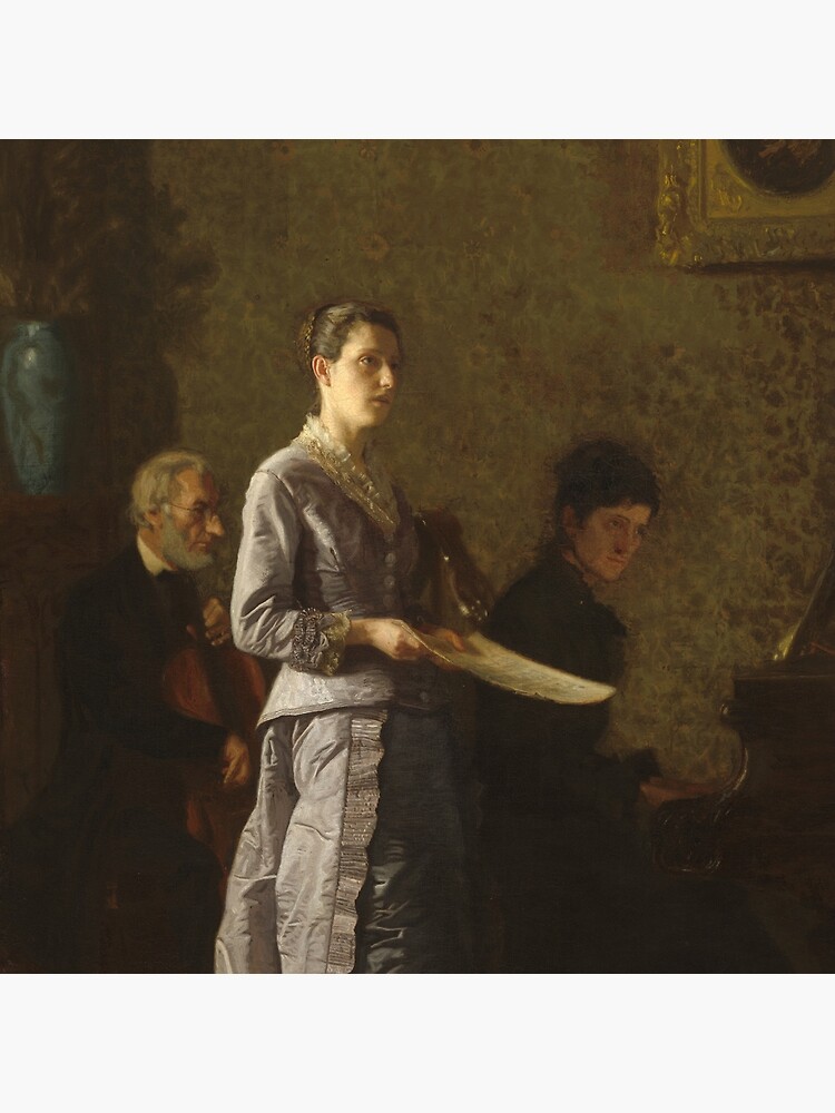 Singing a Pathetic Song Oil Painting by Thomas Eakins by podartist