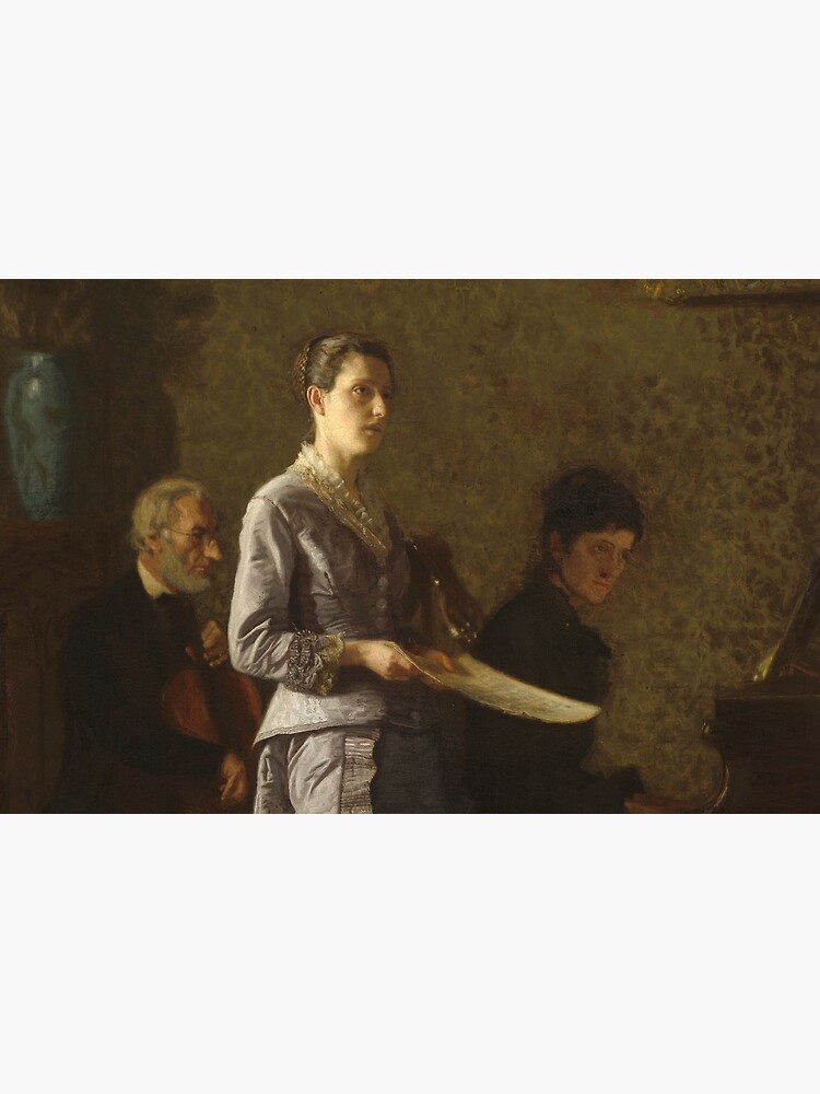 Singing a Pathetic Song Oil Painting by Thomas Eakins by podartist