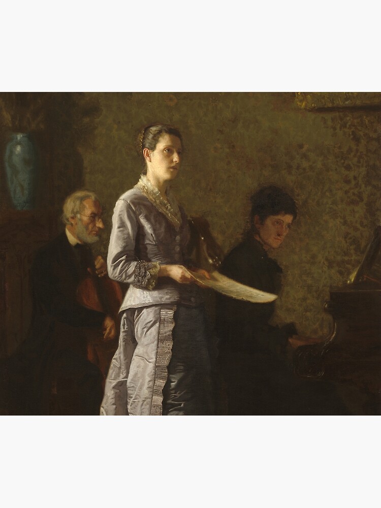 Singing a Pathetic Song Oil Painting by Thomas Eakins by podartist
