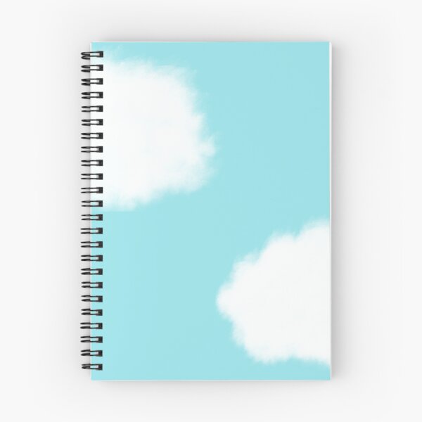Item preview, Fluffy White Clouds on a Clear Blue Sky. Cotton White on Baby Aqua Blue designed and sold by kierkegaard.