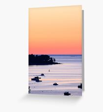 Pale Pink Maine Sunrise Greeting Card