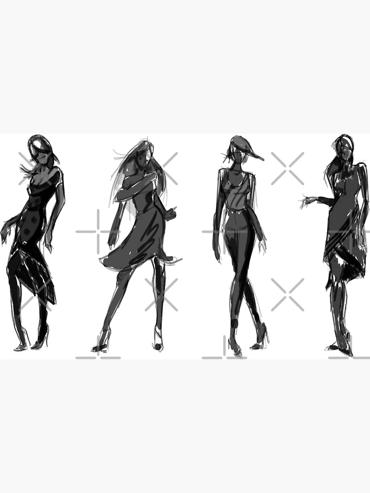WOMEN'S LEGGINGS Fashion Vector Drawing, Flat Sketch, Fashion Template for  Adobe Illustrator 