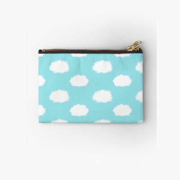 Item preview, Fluffy White Clouds on a Clear Blue Sky. Cotton White on Baby Aqua Blue designed and sold by kierkegaard.