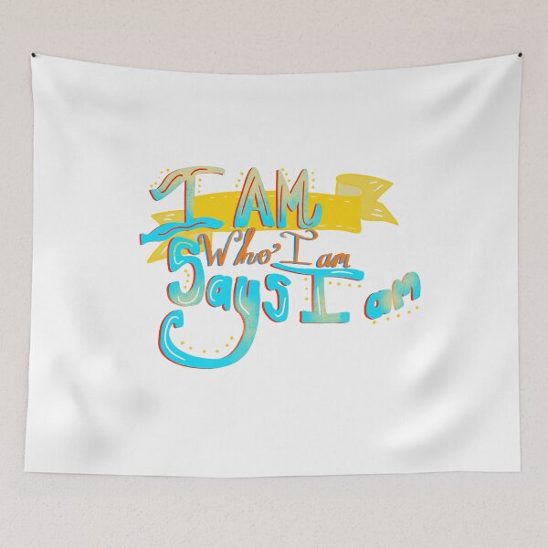 Item preview, Dr. Seuss Inspired Quote for Christians - I am who I am Says I am  designed and sold by TCCPublishing.