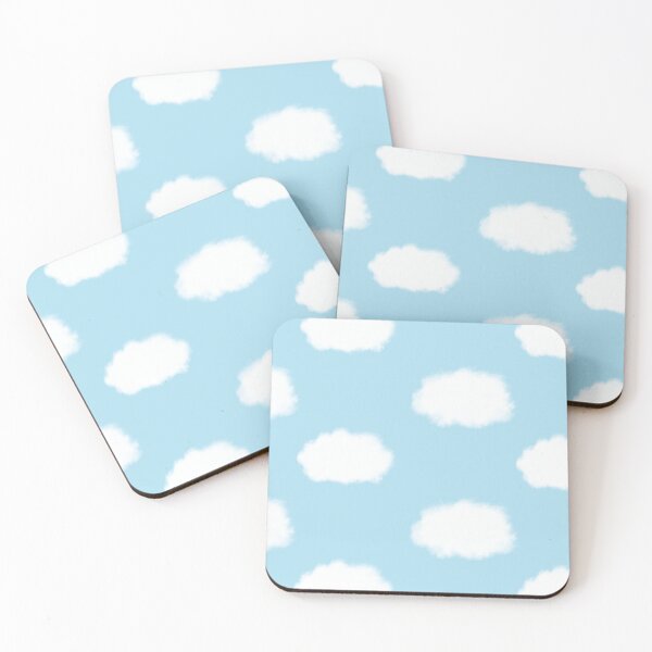 Item preview, Fluffy White Clouds on a Clear Blue Sky 2. Cotton White on Baby Blue designed and sold by kierkegaard.