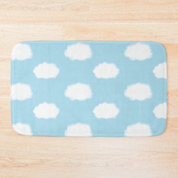 Item preview, Fluffy White Clouds on a Clear Blue Sky 2. Cotton White on Baby Blue designed and sold by kierkegaard.