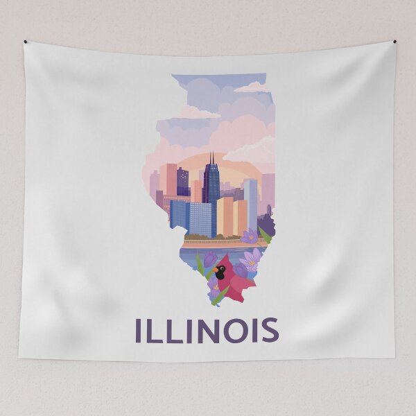 Item preview, Illinois designed and sold by Artsthetic Collection.