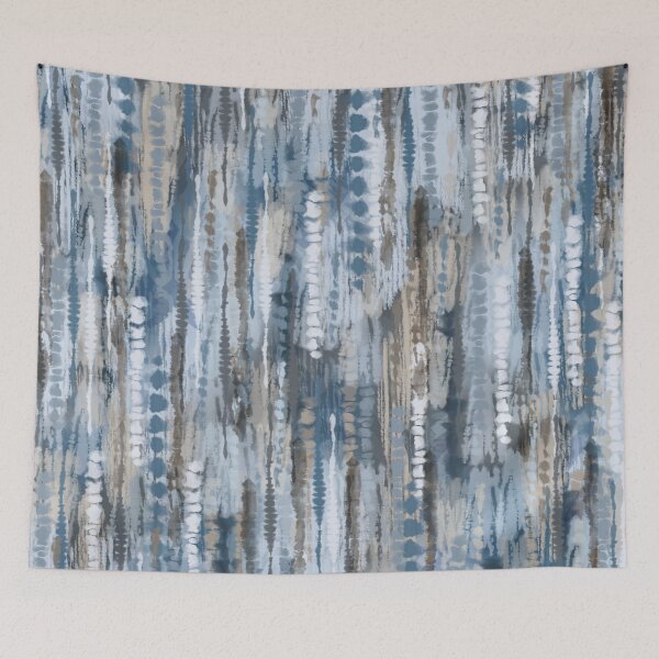 Item preview, Bohemian Tie Dye Abstract Pattern Indigo Waters designed and sold by Glimmersmith.