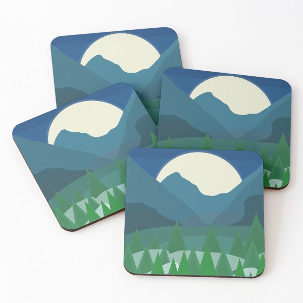 Item preview, Simple Mountain Night Sky designed and sold by Ratkey Designs .