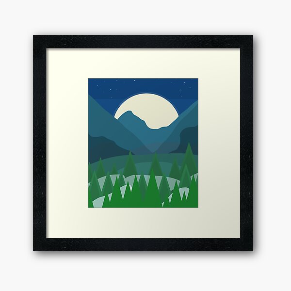 Item preview, Ciel de montagne simple nuit designed and sold by Ratkey Designs .