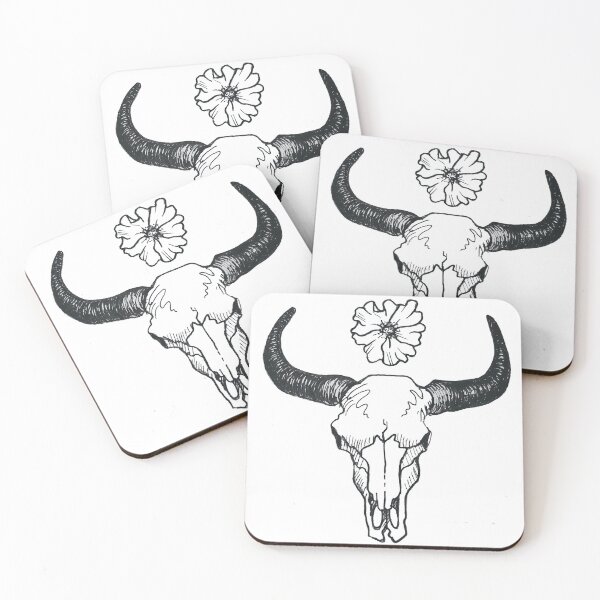 Item preview, Steer Skull Drawing designed and sold by MojaveLove.