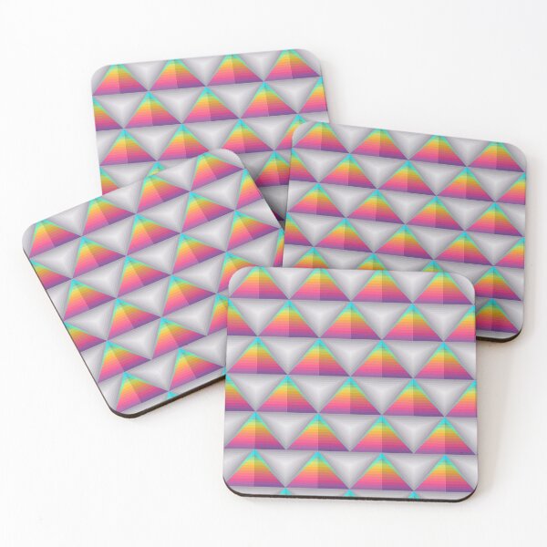 Item preview, Neon Rainbow Geometric Pattern designed and sold by ShopofWonder.