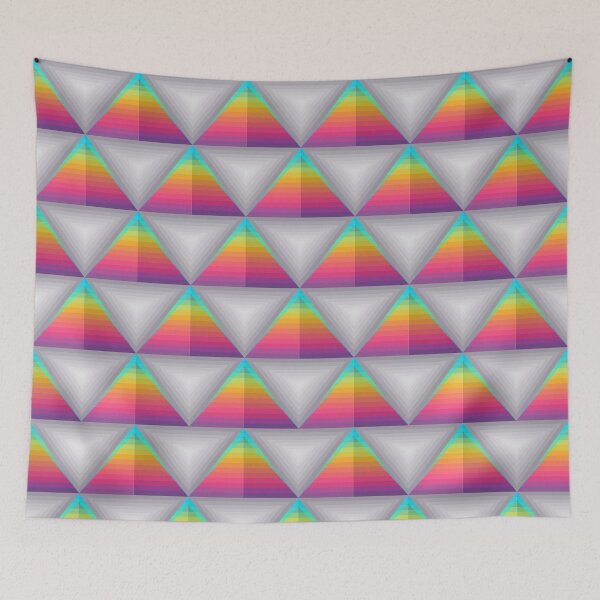 Item preview, Neon Rainbow Geometric Pattern designed and sold by ShopofWonder.