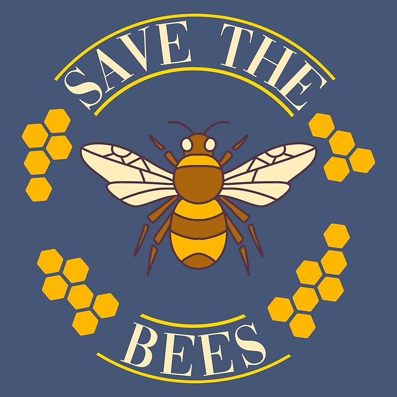 "Save The Bees" By FontfulDesigns | Redbubble