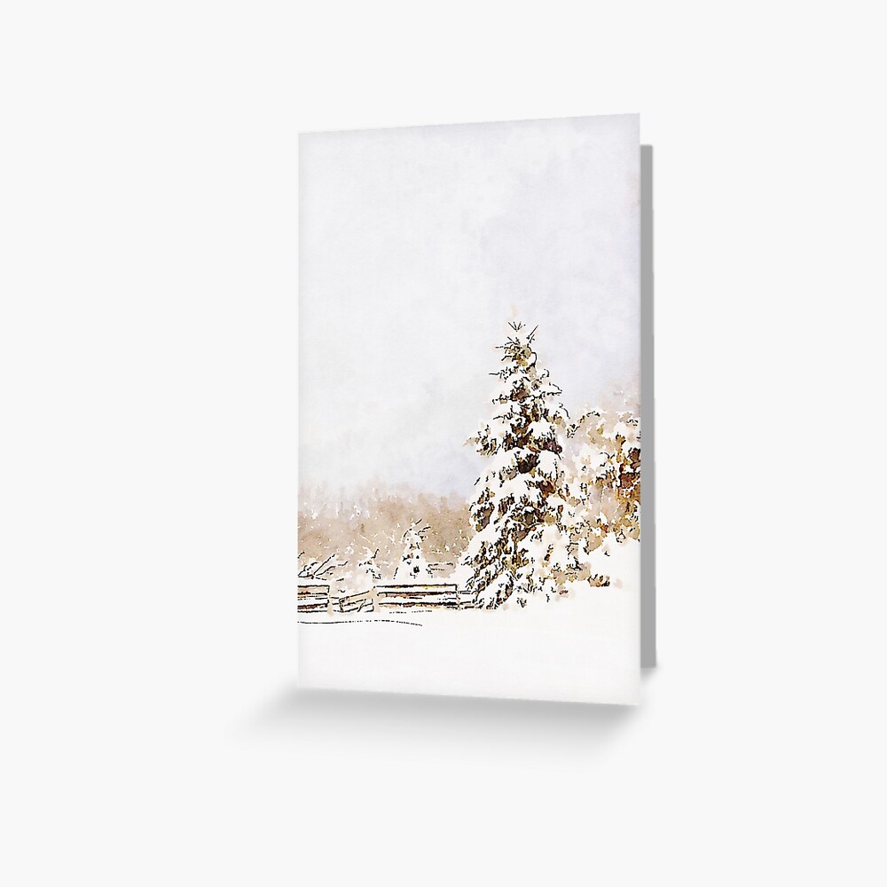 A Winter Sentinel Greeting Card