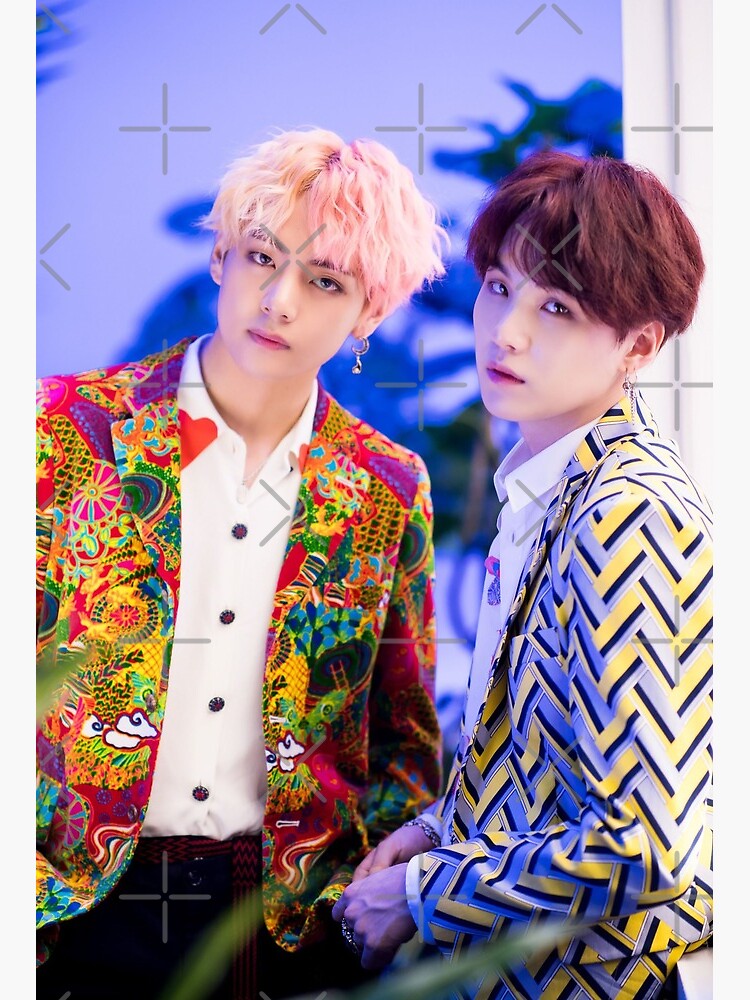 Bts V And Suga Art Board Print By Baekgie29 Redbubble