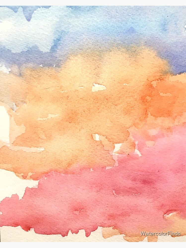 Soft Watercolor - Pink Yellow