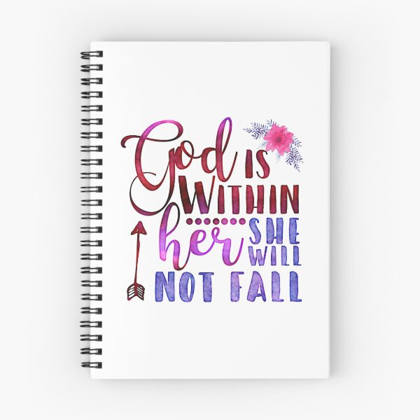 Item preview, Christian Faith God Within Her Not Fall Inspirational Pretty design designed and sold by CreatedByHeidi.