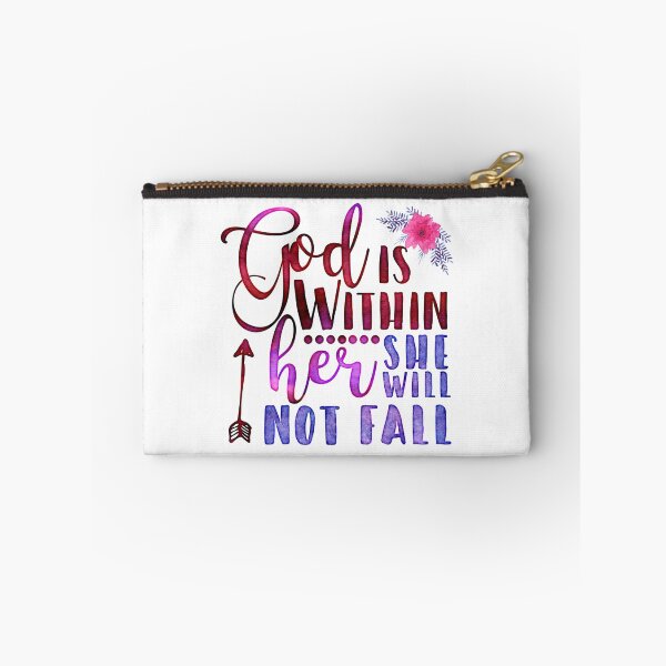 Item preview, Christian Faith God Within Her Not Fall Inspirational Pretty design designed and sold by CreatedByHeidi.