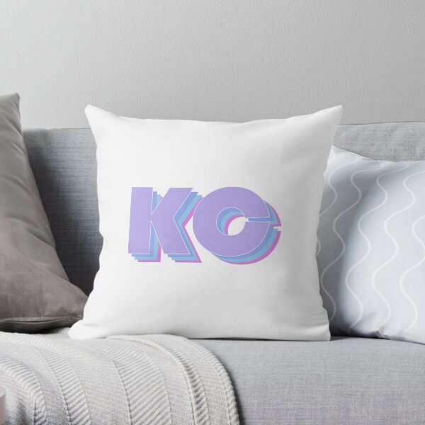 Purple Kansas City Throw Pillow