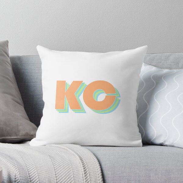 Retro Kansas City Throw Pillow