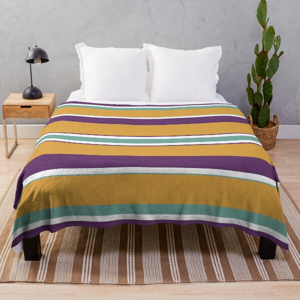 Item preview, Mod Stripes Mustard Teal Purple designed and sold by PageDesigns.