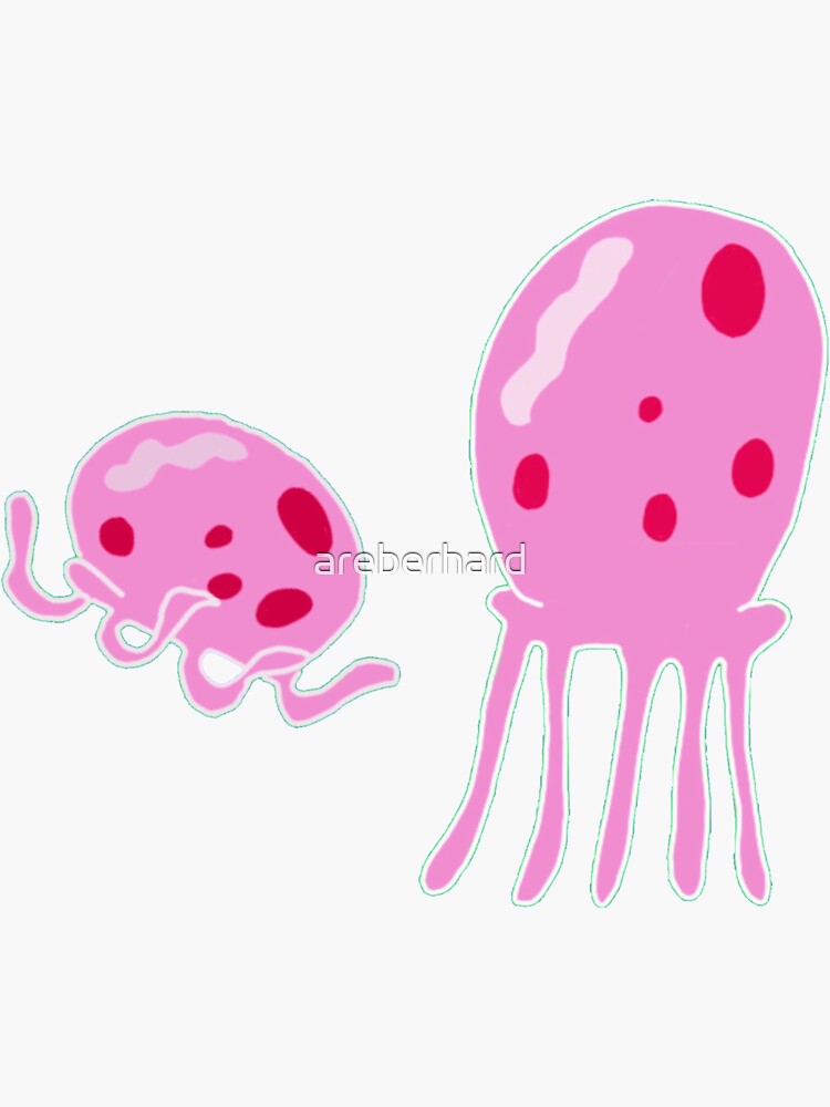 Spongebob Jellyfish Drawing | Sticker