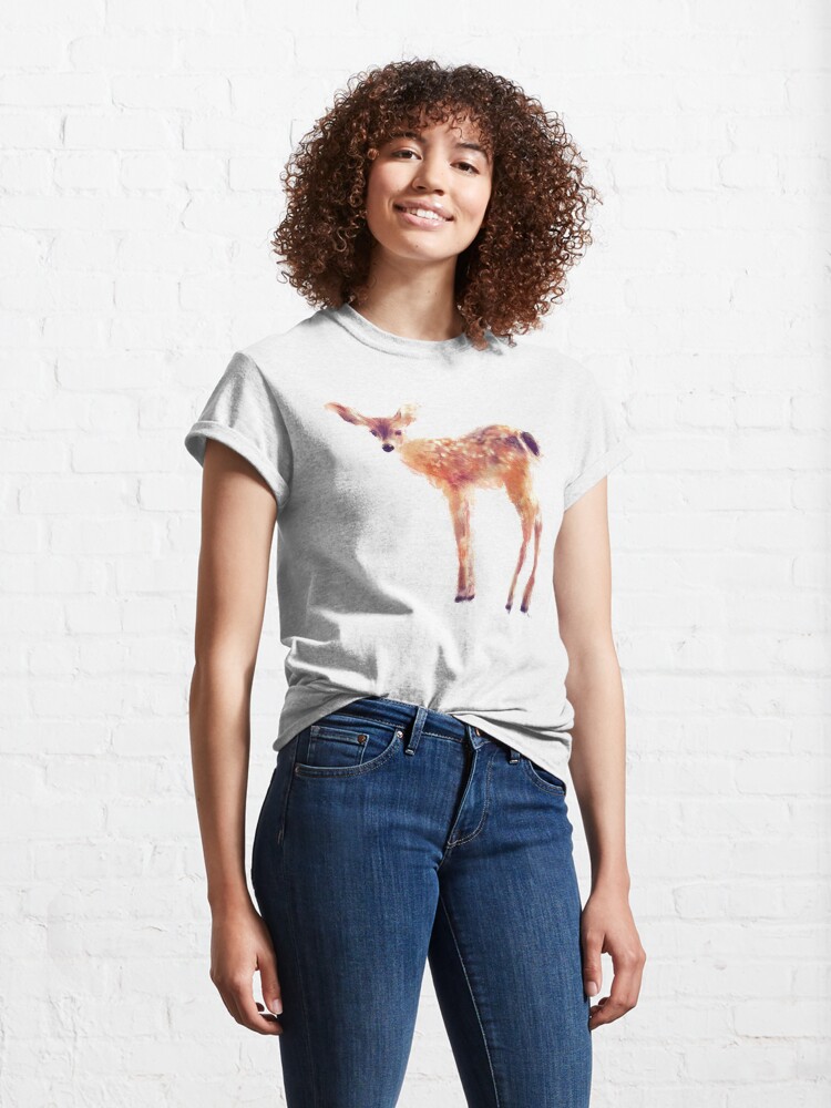 Thumbnail 4 of 7, Classic T-Shirt, Fawn designed and sold by Amy Hamilton.