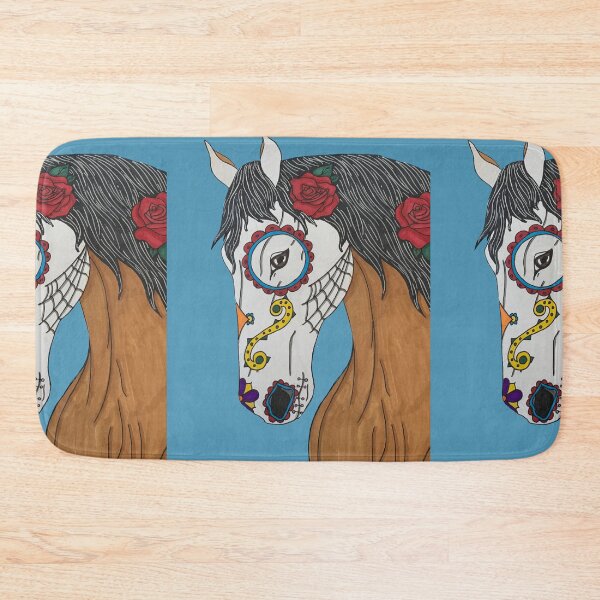 Item preview, Sugar Skull Horse With Roses TRANSPARENT designed and sold by dreamdrawer15.