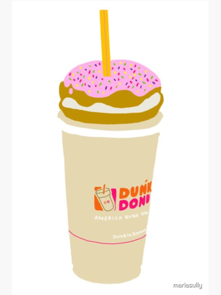 "dunkin coffee + donuts" Sticker by mariasully Redbubble