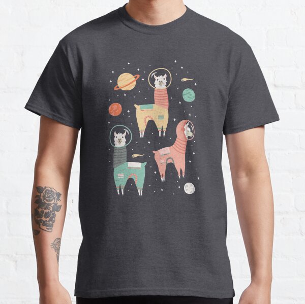 Item preview, Astronaut Llamas in Space designed and sold by latheandquill.