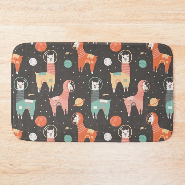 Item preview, Astronaut Llamas in Space designed and sold by latheandquill.