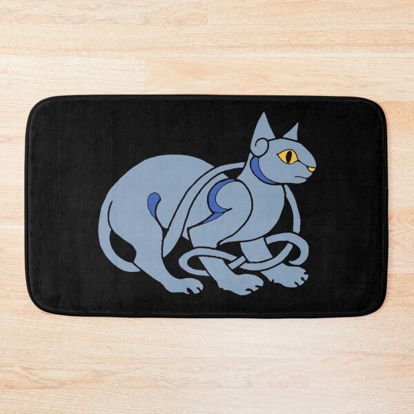 Item preview, Medieval Art Celtic Knot Blue Cat designed and sold by Cat Lady Designs.