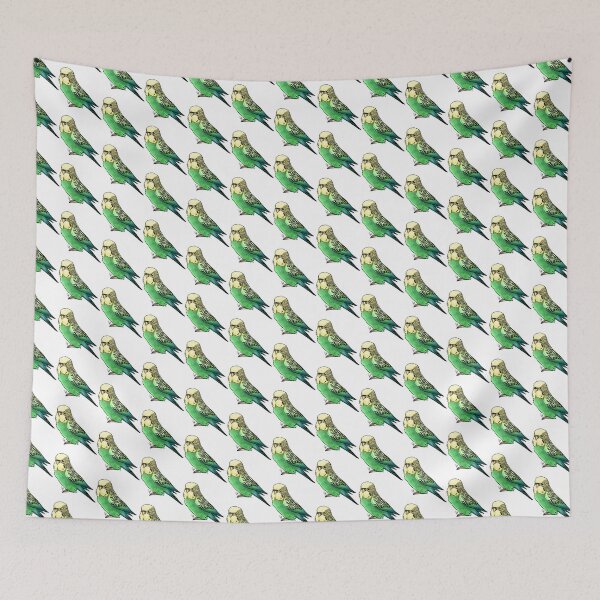Item preview, Green and Yellow Budgie Parakeet designed and sold by Jennifer Stolzer.