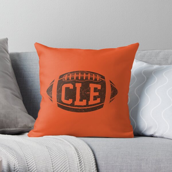 Cleveland Browns NFL 14" Cotton Fabric Throw Pillow/Cover/Stuffed  Removeable