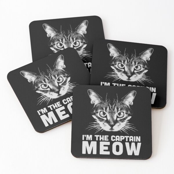 Item preview, I'm the captain MEOW designed and sold by CreativeSpero.
