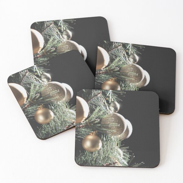 Christmas Tree Detail Coasters (Set of 4)