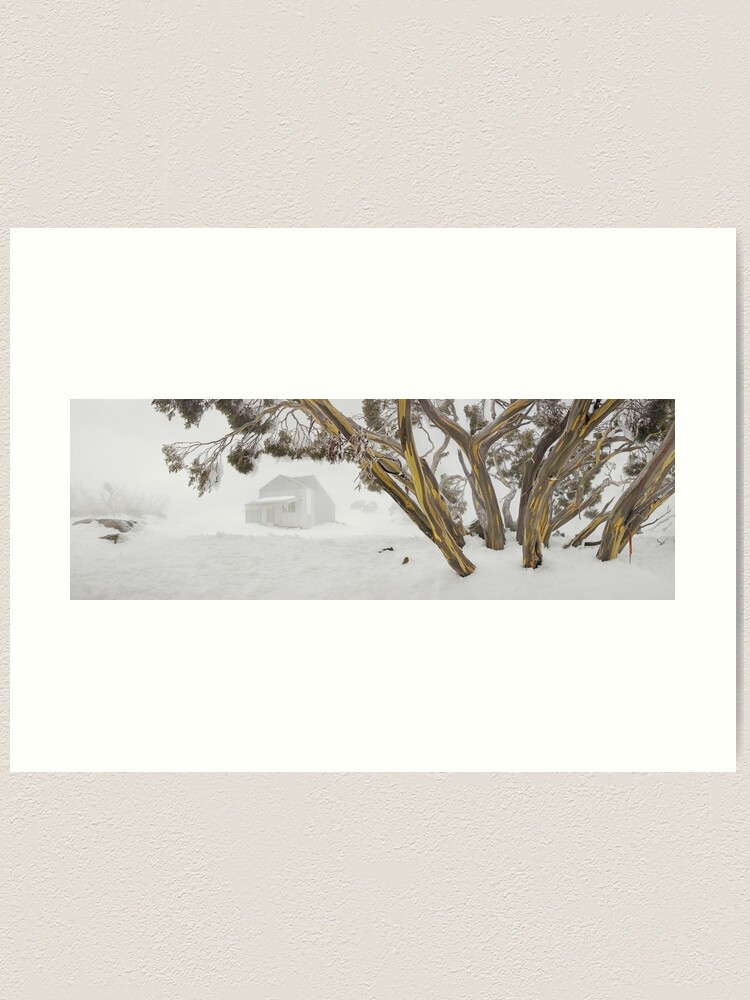 Alternate view of Blowhard Hut, Mt Hotham, Victoria, Australia Art Print
