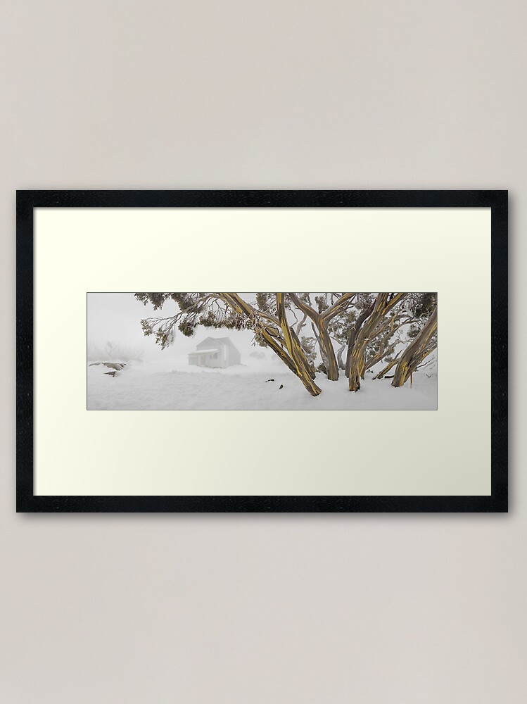 Alternate view of Blowhard Hut, Mt Hotham, Victoria, Australia Framed Art Print