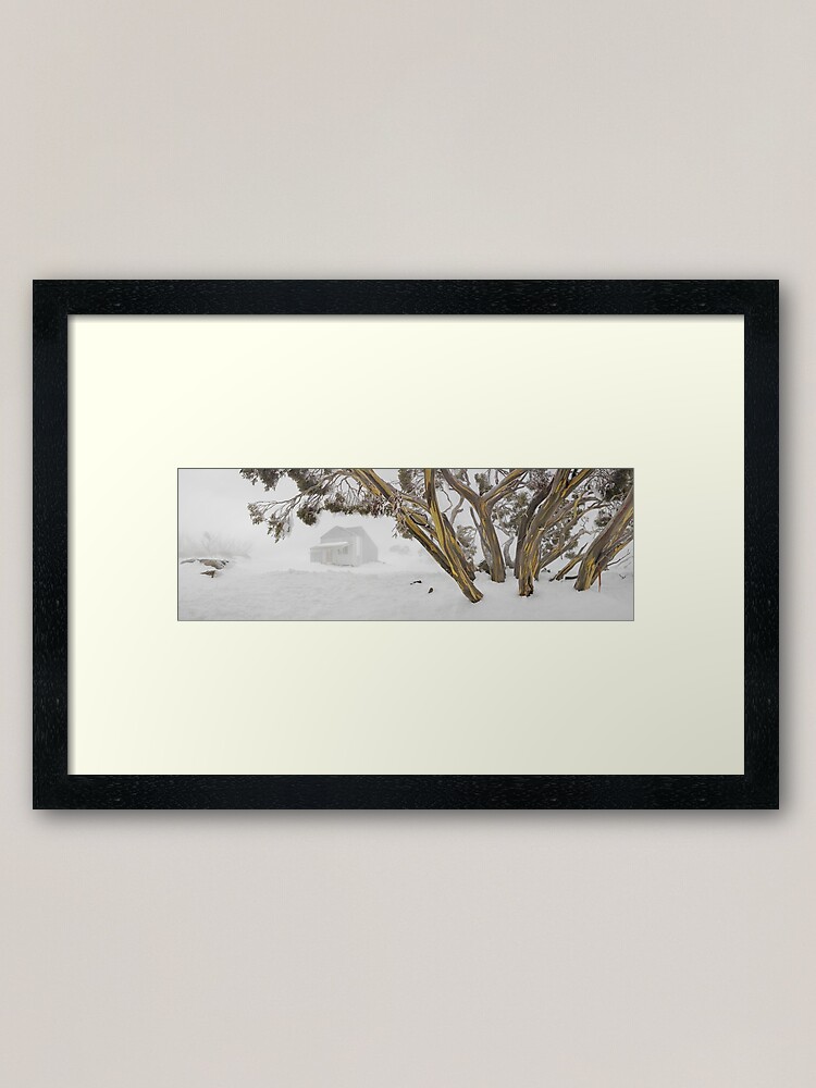 Alternate view of Blowhard Hut, Mt Hotham, Victoria, Australia Framed Art Print