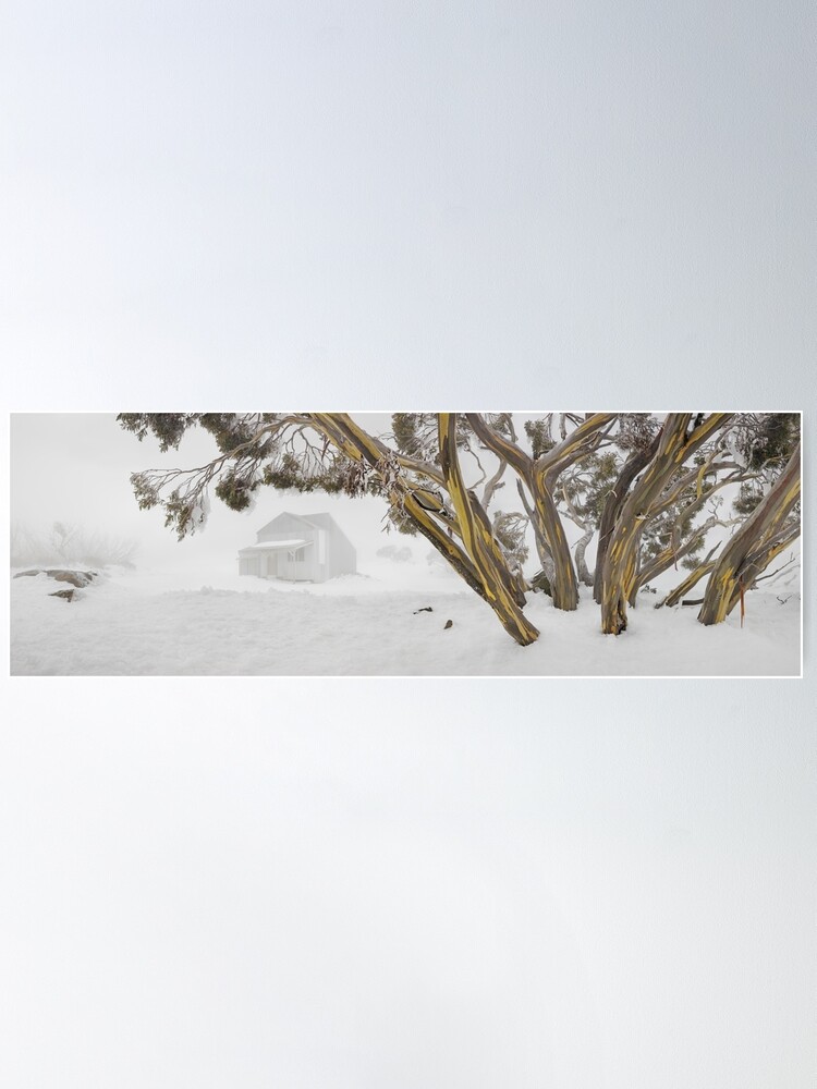 Alternate view of Blowhard Hut, Mt Hotham, Victoria, Australia Poster