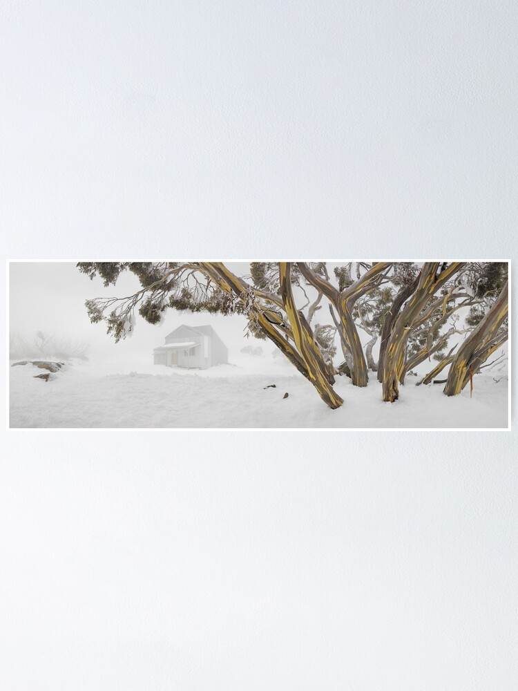 Alternate view of Blowhard Hut, Mt Hotham, Victoria, Australia Poster