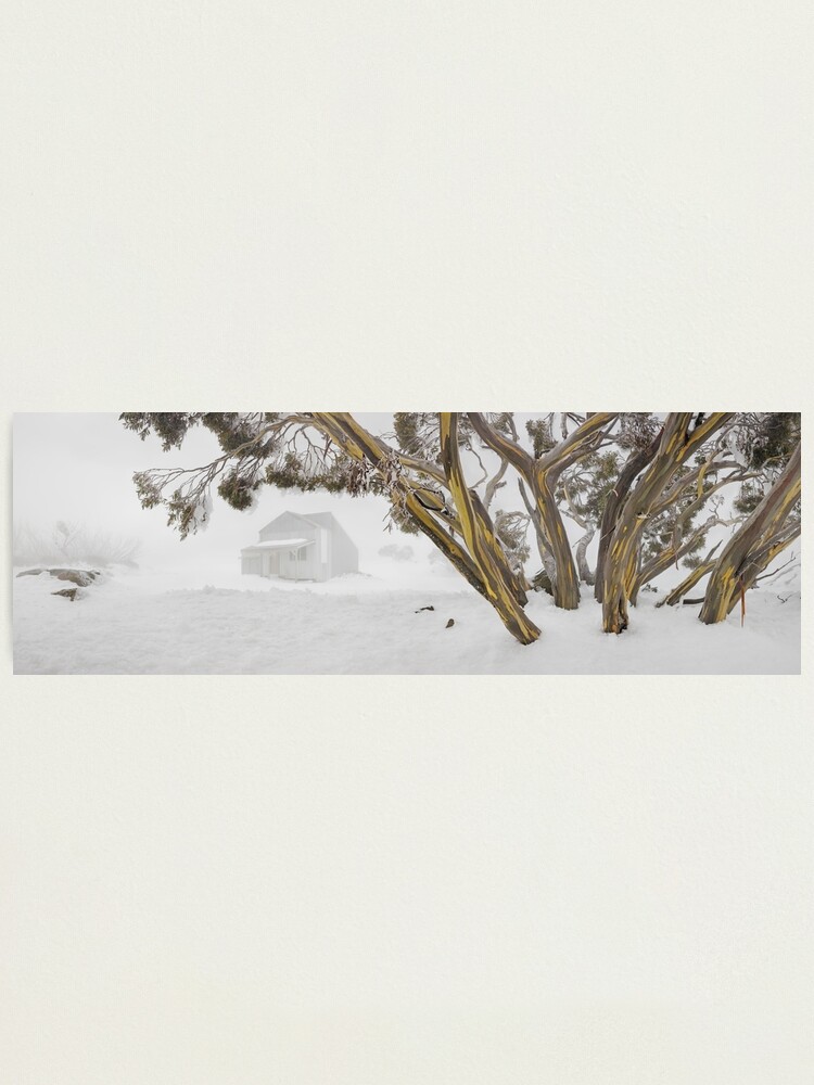 Thumbnail 2 of 3, Photographic Print, Blowhard Hut, Mt Hotham, Victoria, Australia designed and sold by Chockstone.