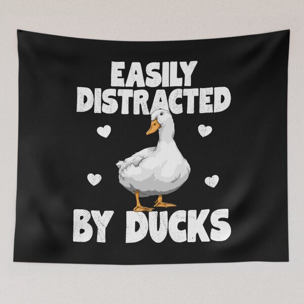 Item preview, Easily Distracted By Ducks Funny Water Ducklings designed and sold by Bendthetrend.