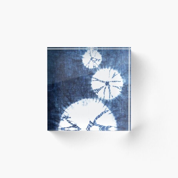 Item preview, Shibori Indigo Circles designed and sold by MojaveLove.