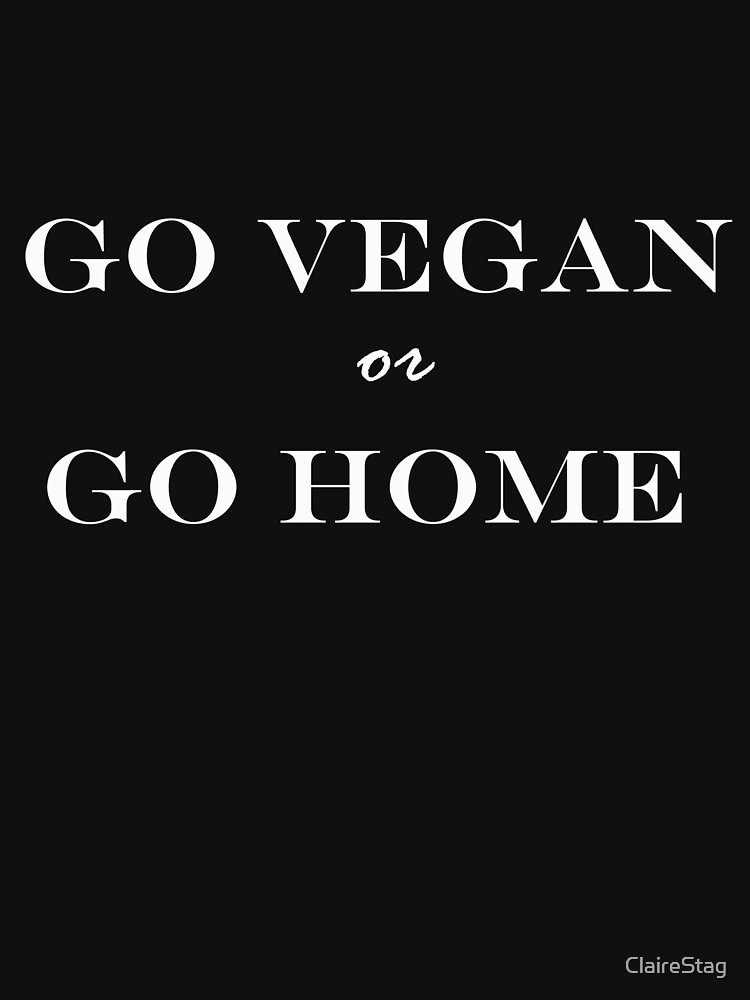 Thumbnail 7 von 7, Essential T-Shirt, Vegan gehen oder nach Hause gehen designt und verkauft von ClaireStag.